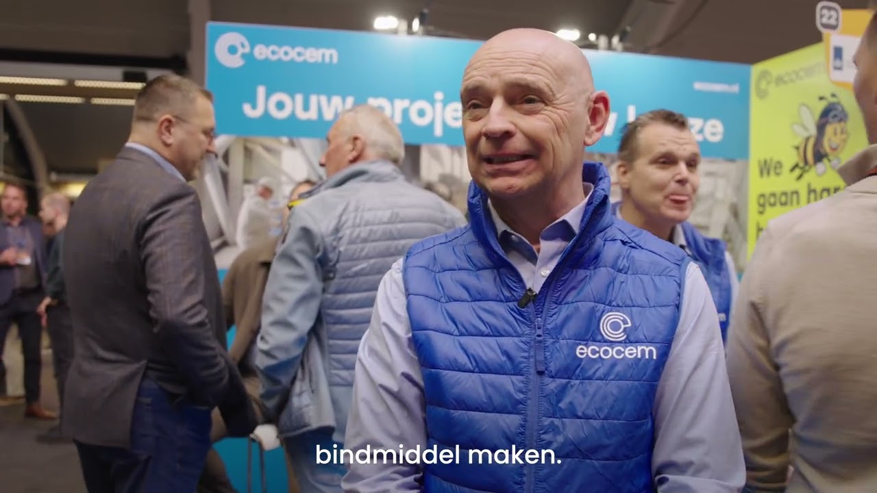 Videostill uit de bedrijfsvideo van Ecocem Benelux, een productie van Louwers Mediagroep